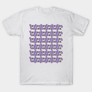 Purple and Yellow Rounded Shapes T-Shirt